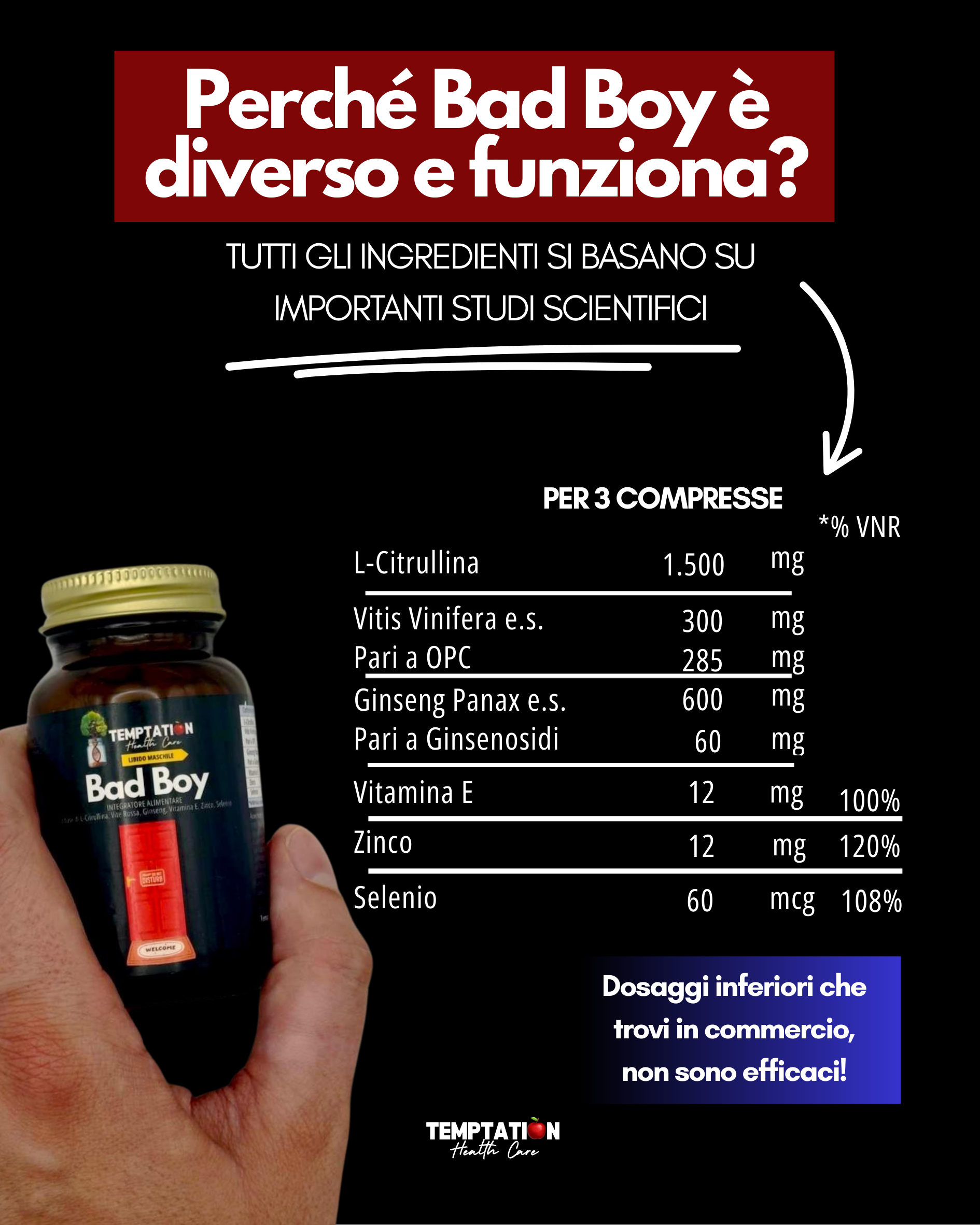 Bad Boy | Integratore per prestazioni sessuali