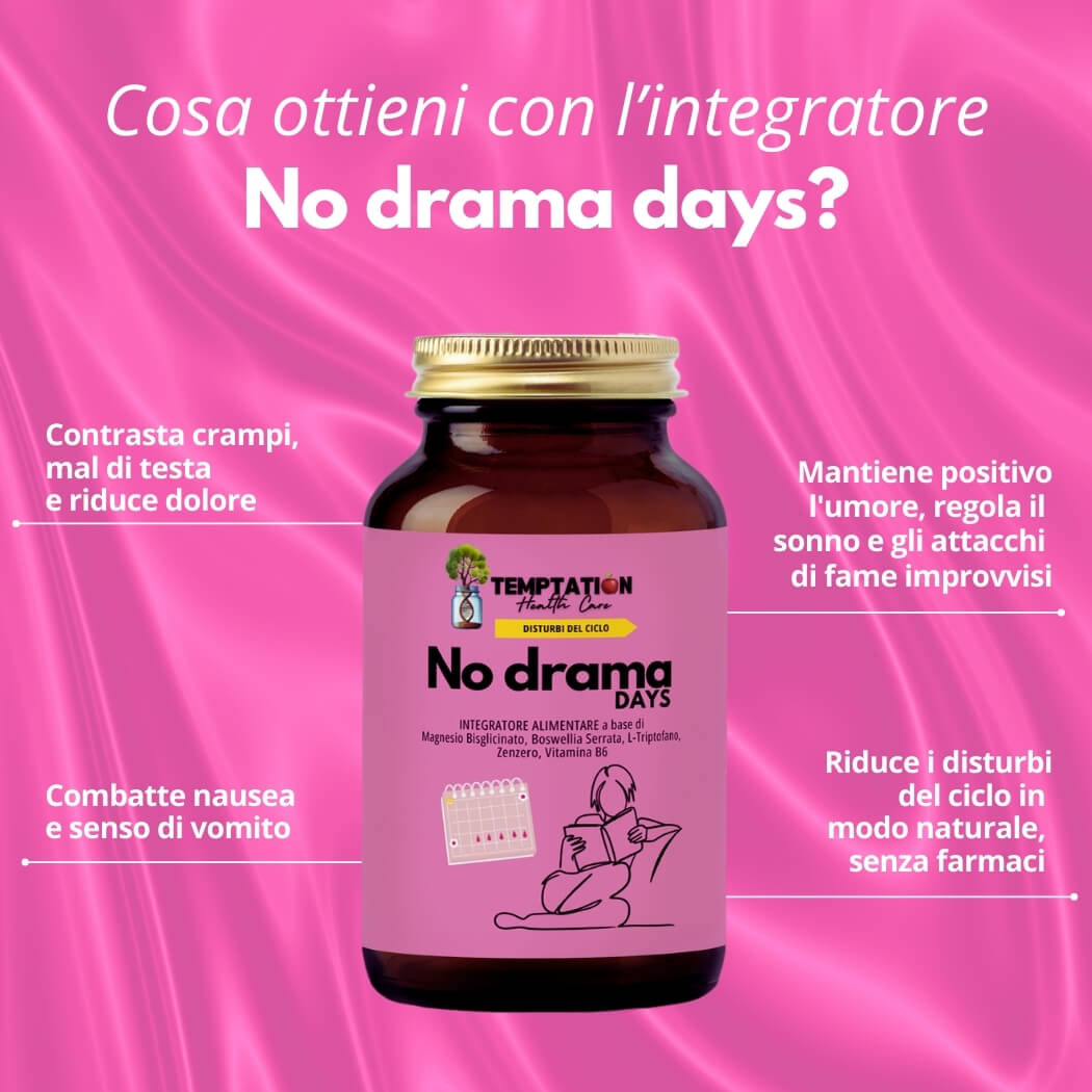 No drama days risultati integratore disturbi ciclo