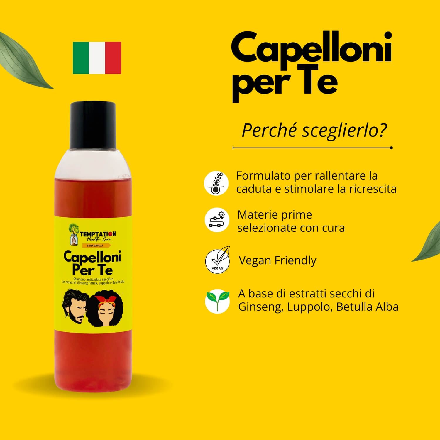 Shampoo anticaduta capelloni per te
